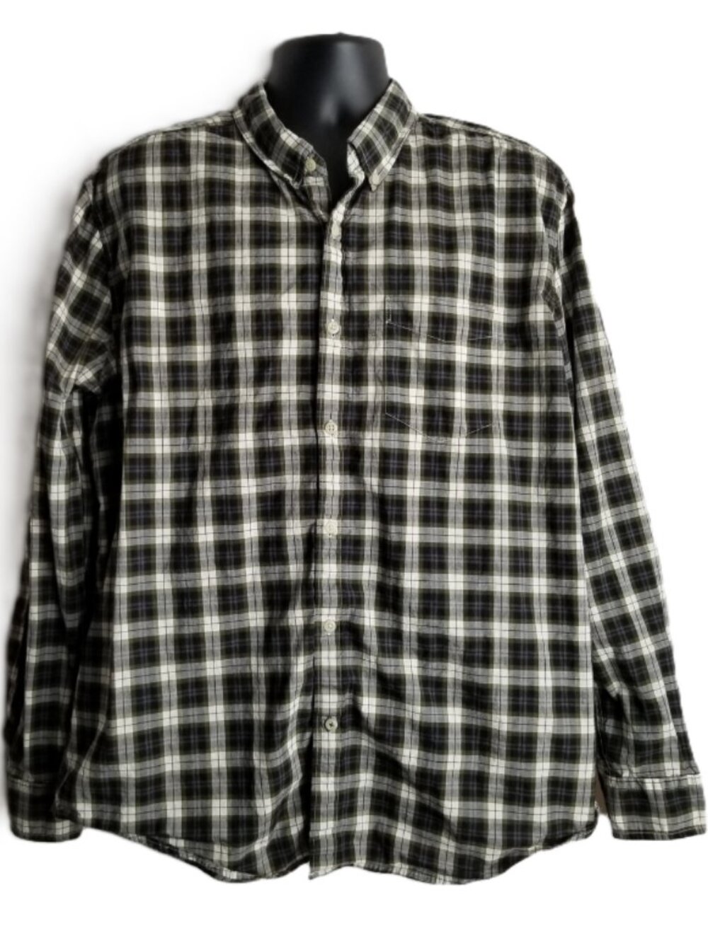 American Eagle Seriously Soft Classic Fit Plaid Shirt XXL Dark Academia Y2K